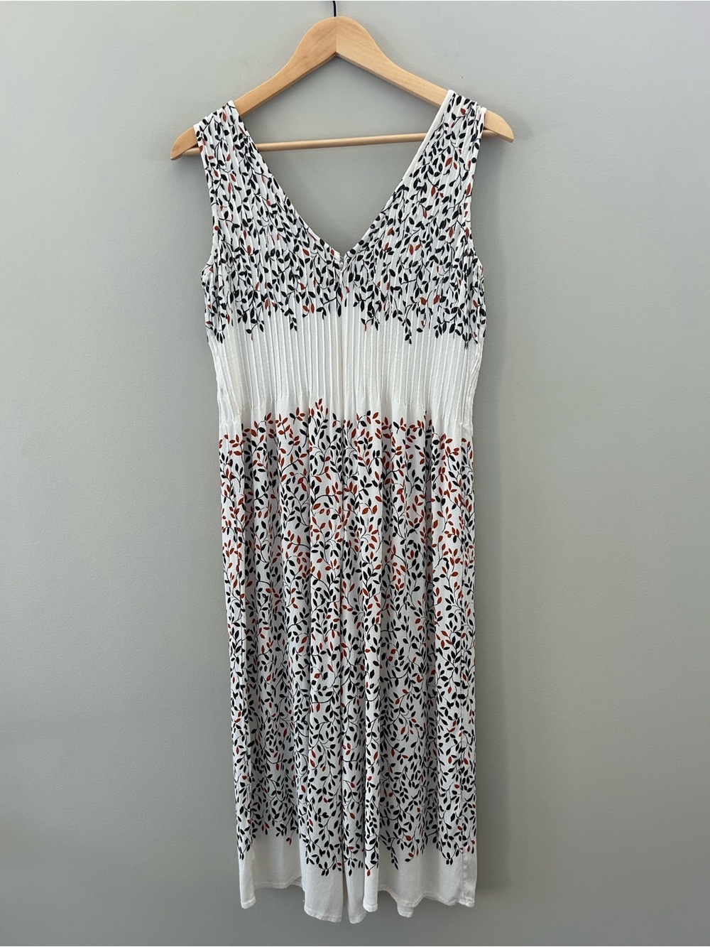 Elevenses Anthropologie Arboreta Viscose Wide Leg Floral Pintuck Jumpsuit Boho - Picture 10 of 10